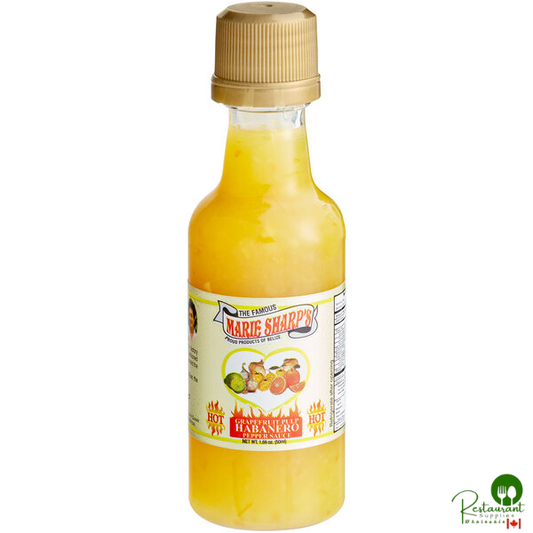 Marie Sharp's Grapefruit Pulp Habanero Hot Sauce 1.69 oz. - 24/Case