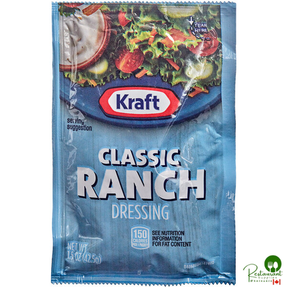 Kraft Ranch Dressing Packet 1.5 oz. - 60/Case
