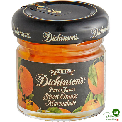 Dickinson's 1 oz. Pure Fancy Sweet Orange Marmalade - 72/Case