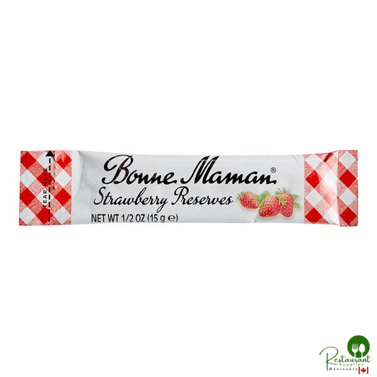 Bonne Maman Strawberry Preserves 0.5 oz. Stick - 100/Case