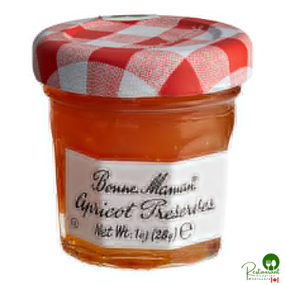 Bonne Maman Apricot Preserves 1 oz. Mini Jar - 60/Case