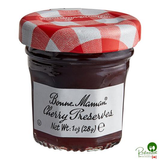 Bonne Maman Cherry Preserves 1 oz. Mini Jar - 60/Case