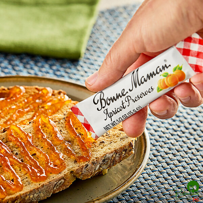 Bonne Maman Apricot Preserves 0.5 oz. Sticks - 100/Case