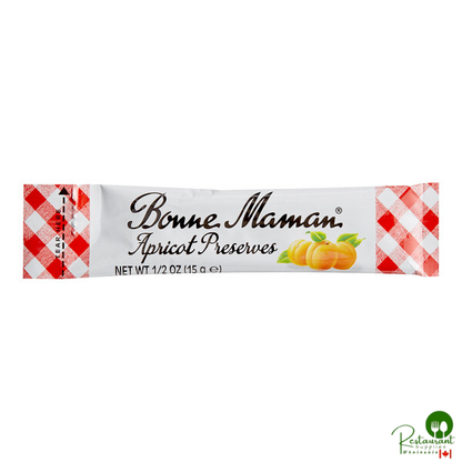 Bonne Maman Apricot Preserves 0.5 oz. Sticks - 100/Case