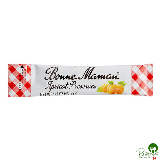 Bonne Maman Apricot Preserves 0.5 oz. Sticks - 100/Case
