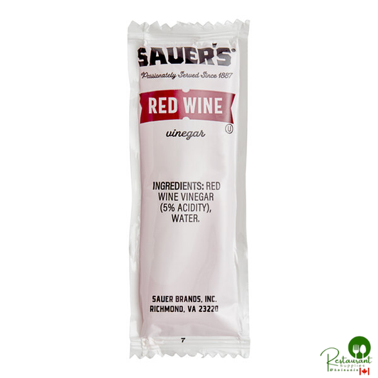 Sauer's Red Wine Vinegar Packet 9 Grams (0.32 oz.) - 200/Case