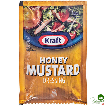 Kraft Honey Mustard Dressing Packet 1.5 oz. - 60/Case