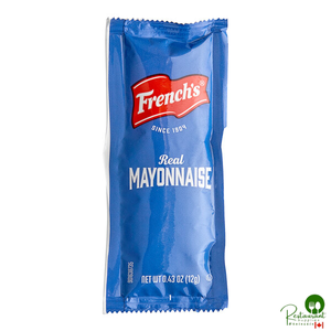 French's Mayo 12 Gram Portion Packet - 500/Case