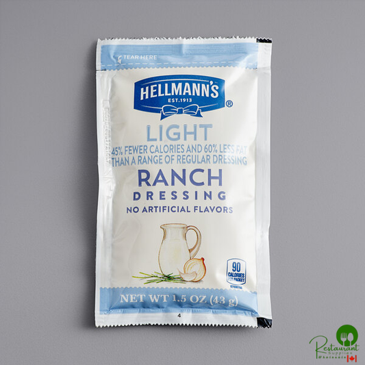 Hellmann's 1.5 oz. Light Ranch Dressing Packet - 102/Case