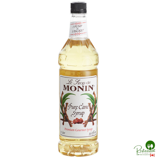 Monin Premium Pure Cane Syrup 1 Liter - 4/Case