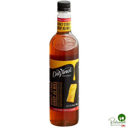 DaVinci Gourmet Classic Honey Sweetener Syrup 750 mL - 4/Case