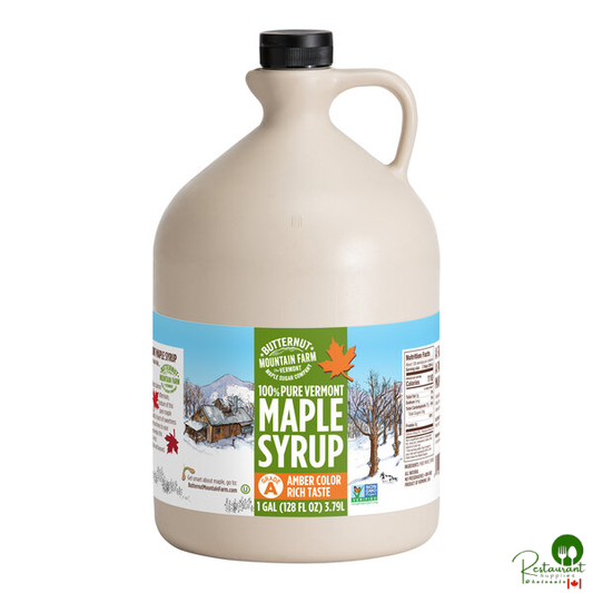 Butternut Mountain Farm Grade A Amber Pure Vermont Maple Syrup 1 Gallon