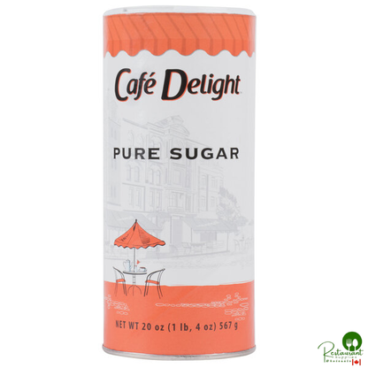 Cafe Delight 20 oz. Sugar Canister - 24/Case