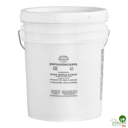 Butternut Mountain Farm Grade A Dark Pure Maple Syrup 5 Gallon