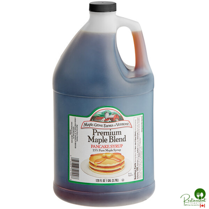 Maple Grove 25% Blend Pancake Syrup 1 Gallon - 4/Case