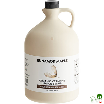 Runamok Grade A Amber Bourbon Barrel-Aged Maple Syrup 1 Gallon