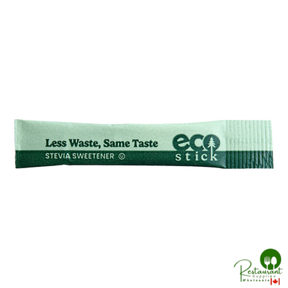 ecoStick Green Stevia Sugar Substitute Packet 0.5 Gram - 2,000/Case