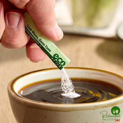 ecoStick Green Stevia Sugar Substitute Packet 0.5 Gram - 2,000/Case