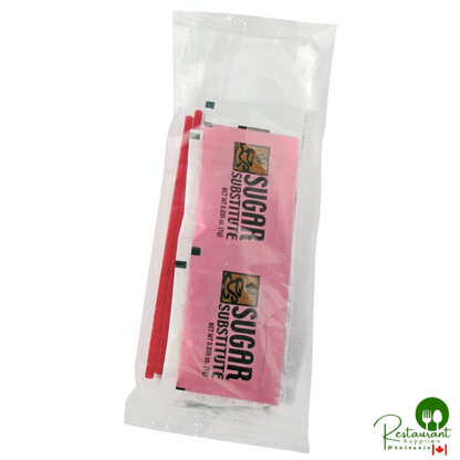 Double Serving Hot Beverage Condiment Kit with Clear Packaging - 500/Case