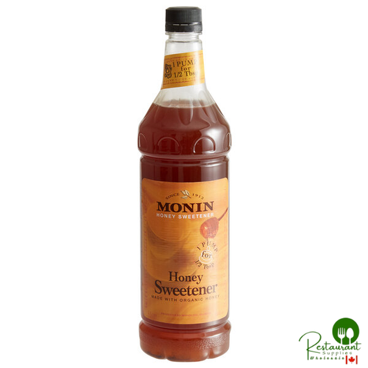 Monin Premium Honey Sweetener Syrup 1 Liter