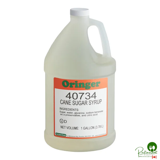 Oringer Cane Sugar Syrup 1 Gallon