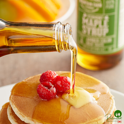 Butternut Mountain Farm Grade A Amber Pure Vermont Maple Syrup 12.7 fl. oz. - 12/Case