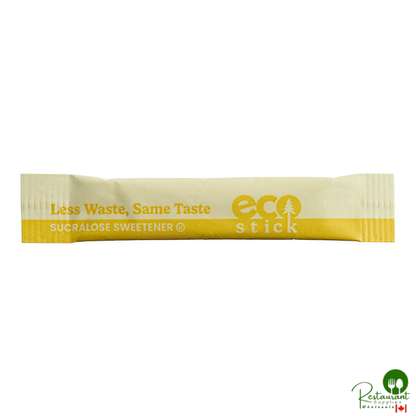 ecoStick Yellow Sucralose Sugar Substitute Packet 0.5 Gram - 2,000/Case