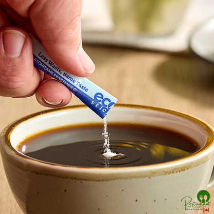 ecoStick Blue Aspartame Sugar Substitute Packet 0.5 Gram - 2,000/Case