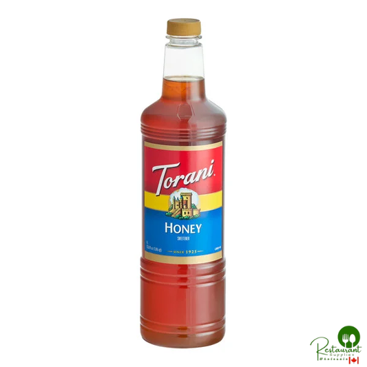 Torani Honey Sweetener Syrup Plastic Bottle 1 Liter