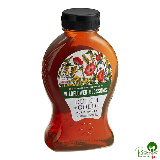 Dutch Gold 1 lb. Wildflower Honey - 6/Case