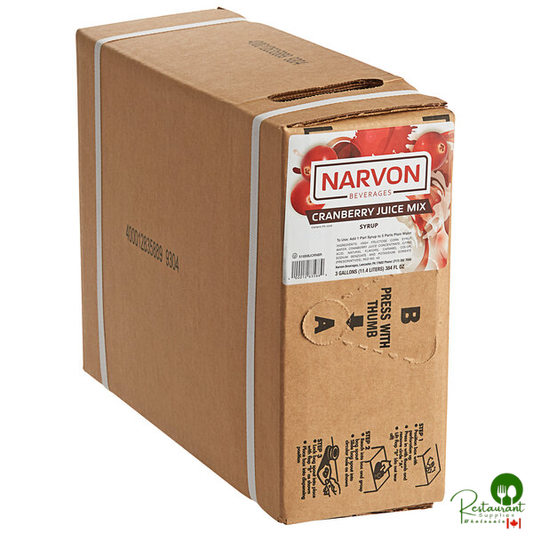 Narvon Cranberry Juice Syrup 3 Gallon Bag in Box