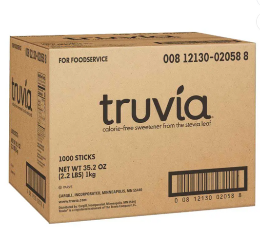 Truvia Foodservice Sweetner Stick, 1 Gram -- 1000 per case.