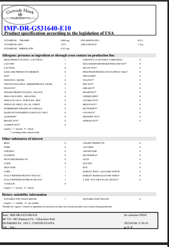 Gertrude Hawk Peanut Butter 1M Baking Chips – 30 lb